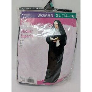 Fun World Mother Superior Nun Costume Womens XL 14-16 Halloween 4pc Complete